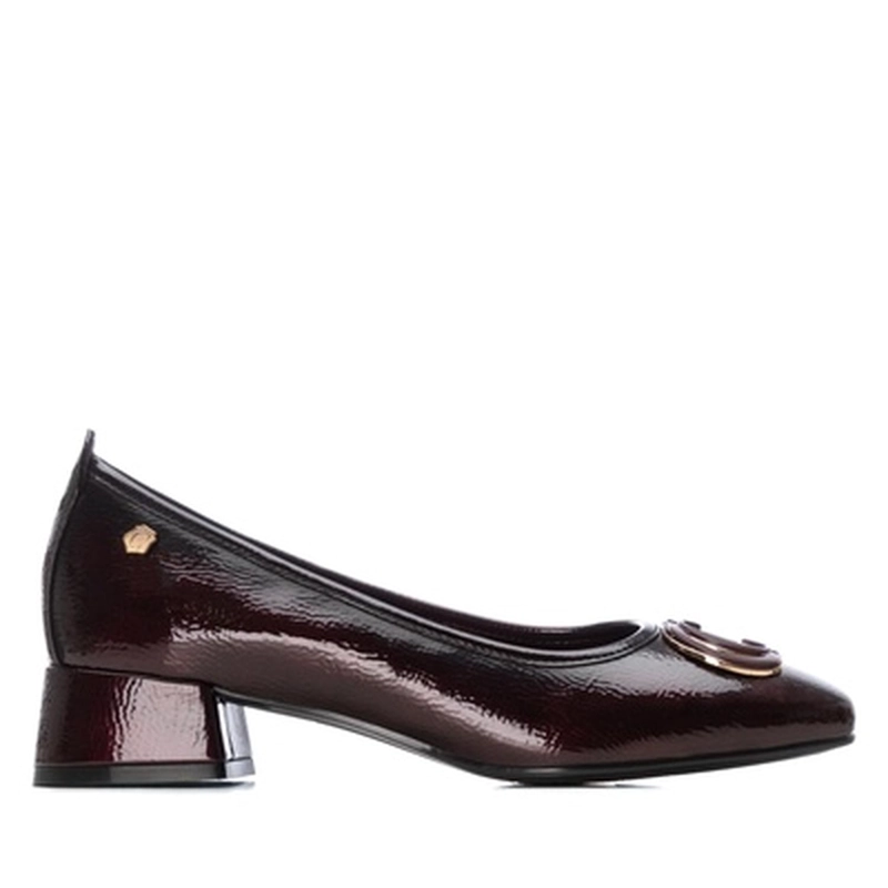 ZAPATO MOCASIN MUJER CUERO GUZA-4-40-BURDEOS CARMELA - 2