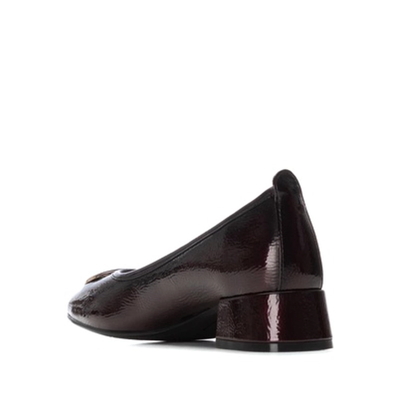 ZAPATO MOCASIN MUJER CUERO GUZA-4-40-BURDEOS CARMELA - 4