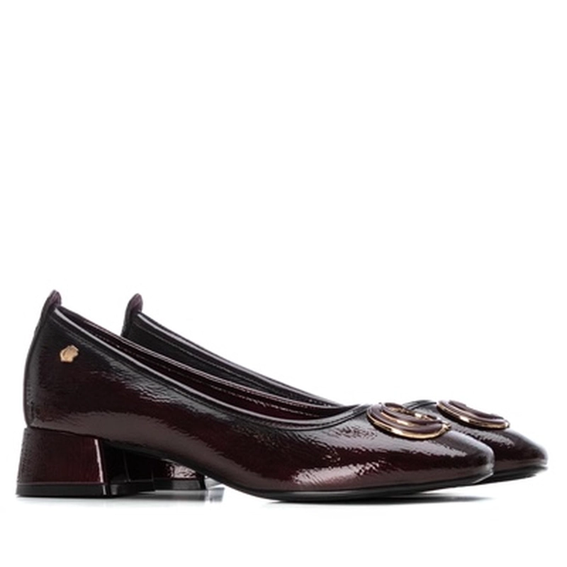 ZAPATO MOCASIN MUJER CUERO GUZA-4-40-BURDEOS CARMELA - 5