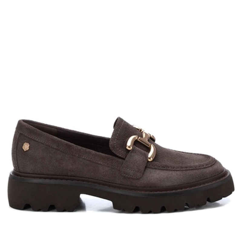 MOCASINES CUERO MUJER BECA-4-52 GRIS CARMELA - 2