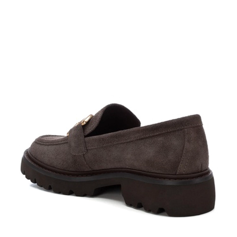 MOCASINES CUERO MUJER BECA-4-52 GRIS CARMELA - 4