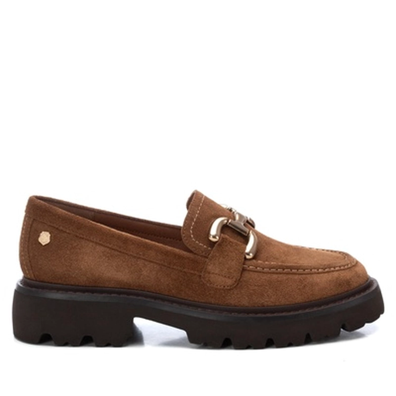 MOCASINES CUERO MUJER BECA-4-52 BEIGE CARMELA - 2