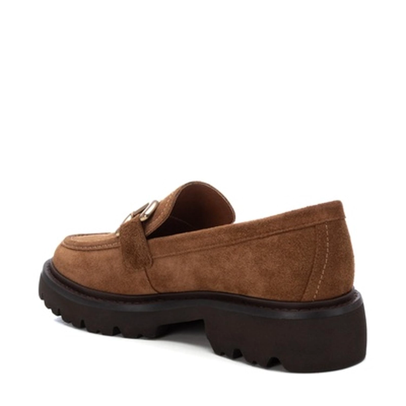 MOCASINES CUERO MUJER BECA-4-52 BEIGE CARMELA - 4