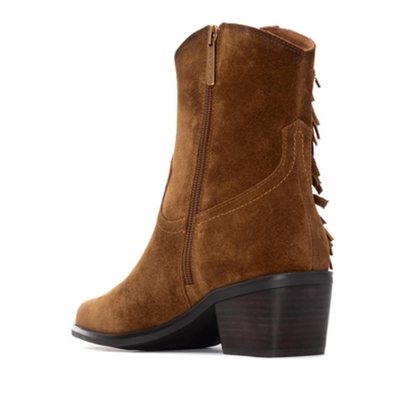 BOTINES CUERO MUJER ROSSELLA-6-63 BEIGE CARMELA - 4