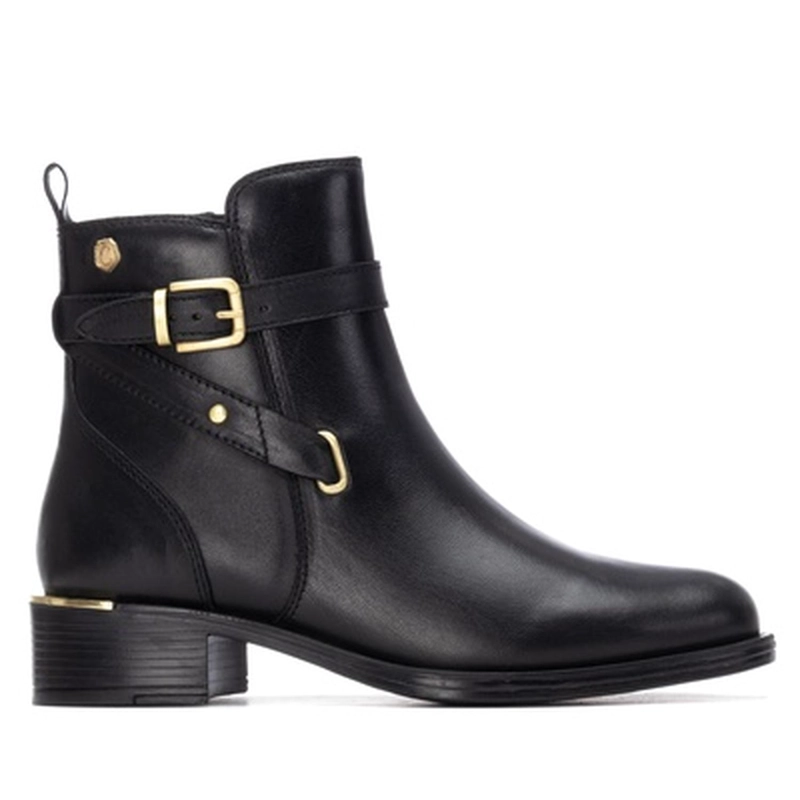 BOTINES CUERO MUJER ERINE-6-75 NEGRO CARMELA - 2