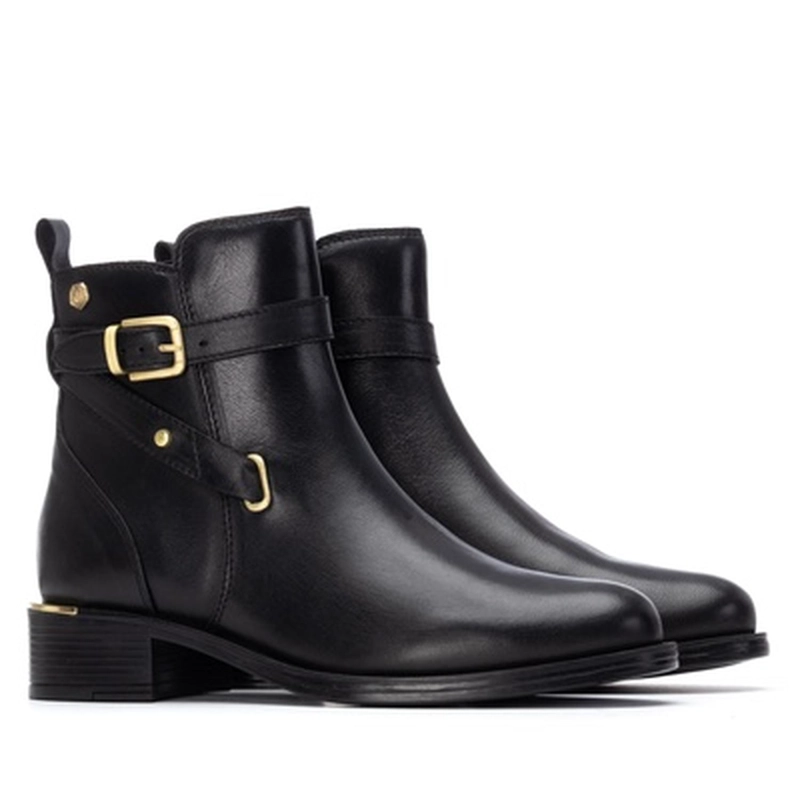 BOTINES CUERO MUJER ERINE-6-75 NEGRO CARMELA - 5