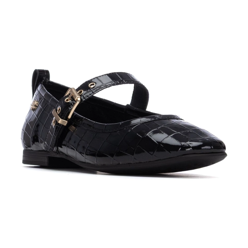 BALLERINAS ECOCUERO MUJER SOLENE-4-62 NEGRO CARMELA - 1