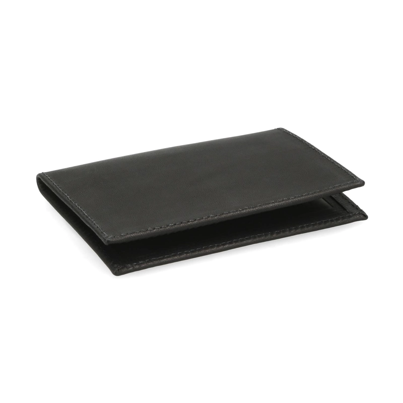 BILLETERA TARJETERO ULTRA SLIM CUERO BILLET-AD01-NEGRO A - 1