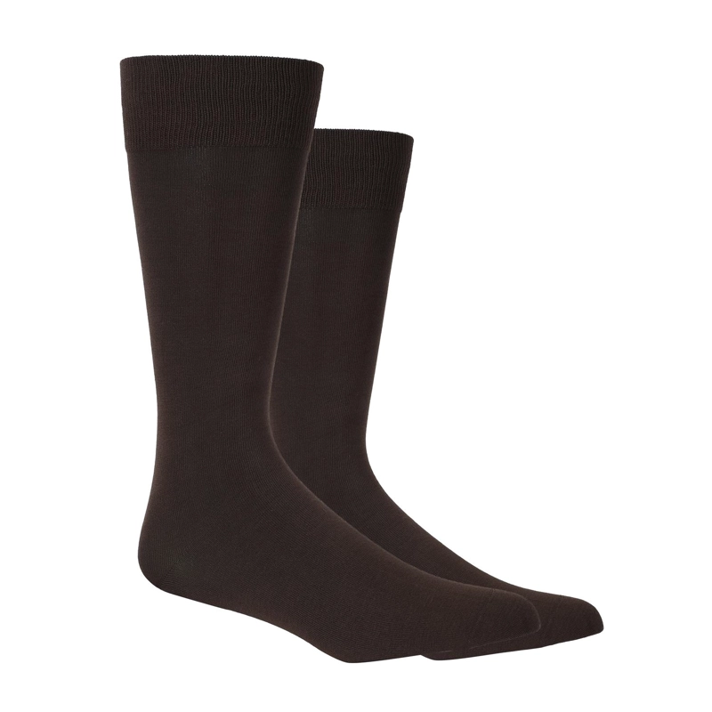 PACK 2 PARES CALCETINES BAMBOO HOMBRE 200-CAFE1 A - 1