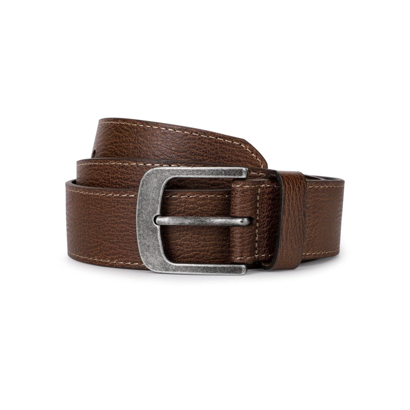 CINTURON CASUAL CUERO HOMBRE CINT-CC02-CAFE - 1