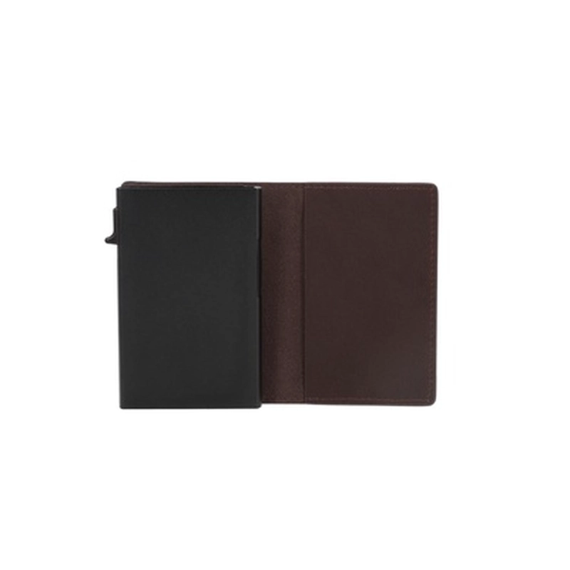 BILLETERA DELUXE BOX HOMBRE CUERO CAFE  BILLET-BOX1 - 3