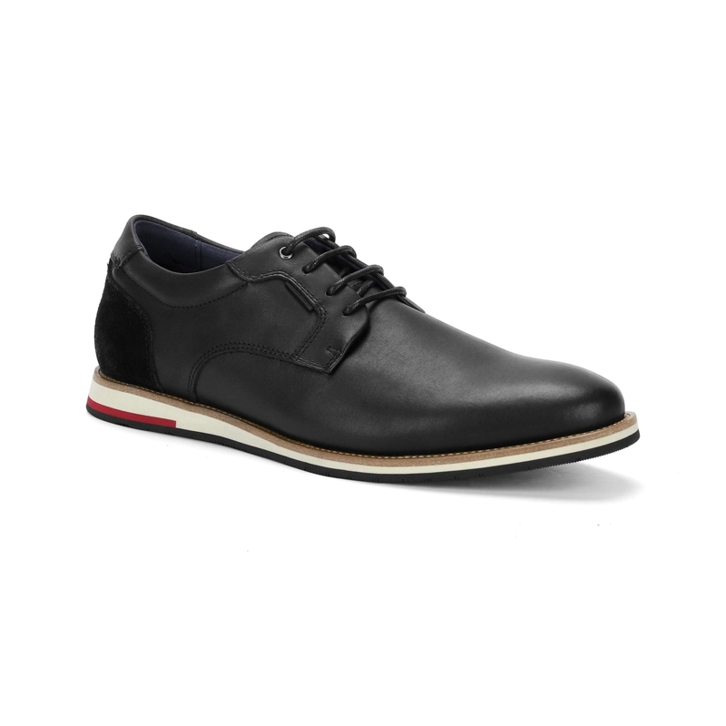 ZAPATOS FORMAL SPORTY HOMBRE CUERO SHELFORD NEGRO CARDINALE - 1