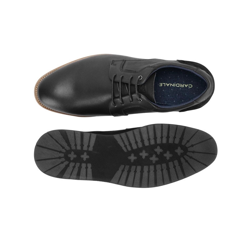 ZAPATOS FORMAL SPORTY HOMBRE CUERO SHELFORD NEGRO CARDINALE - 3