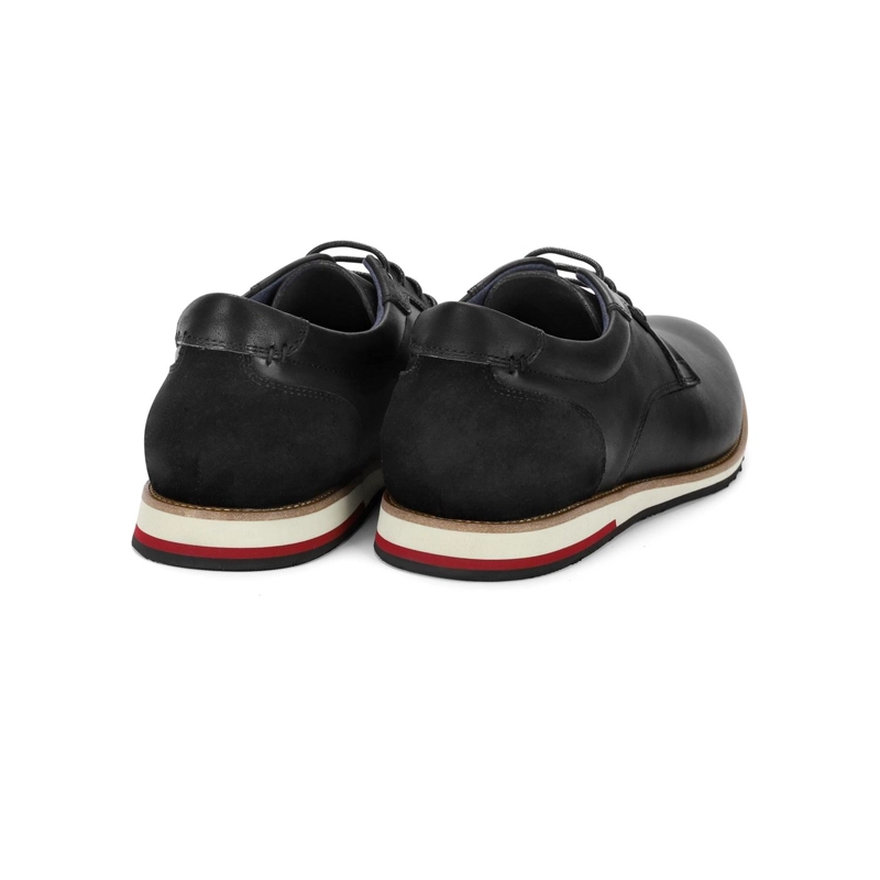 ZAPATOS FORMAL SPORTY HOMBRE CUERO SHELFORD NEGRO CARDINALE - 4