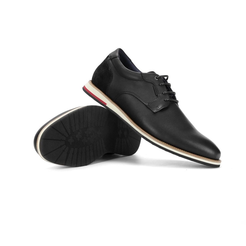 ZAPATOS FORMAL SPORTY HOMBRE CUERO SHELFORD NEGRO CARDINALE - 6