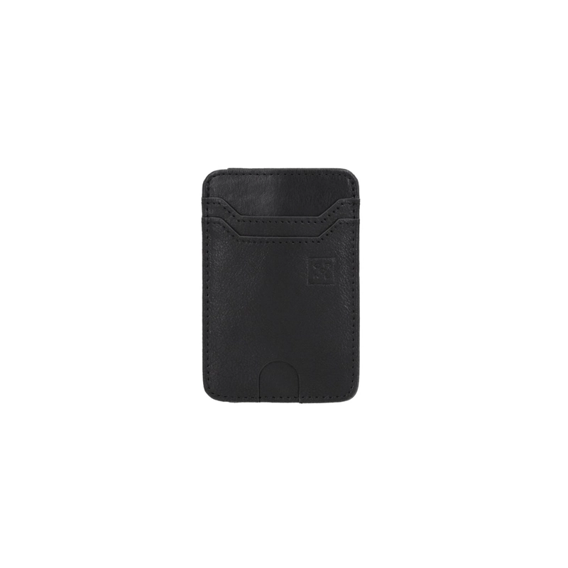BILLETERA TARJETERO CUERO HOMBRE CON TIRADOR NEGRO CARDINALE - 2