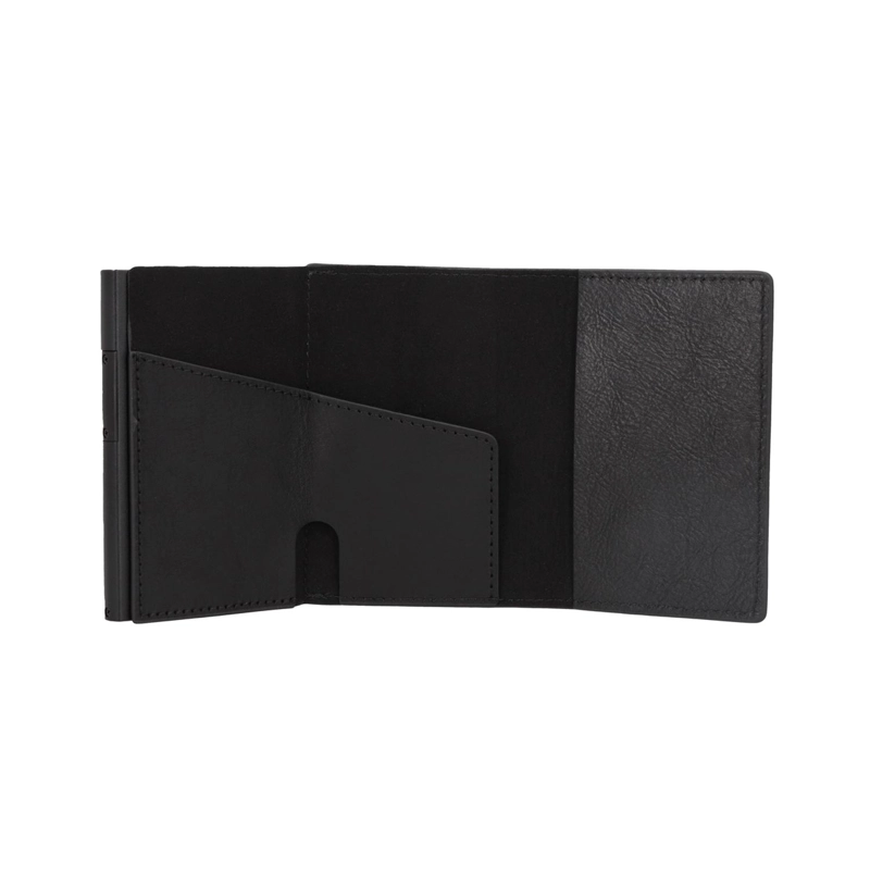 BILLETERA CUERO HOMBRE DELUXE CON CAJA DE REGALO NEGRO CARDINALE - 5