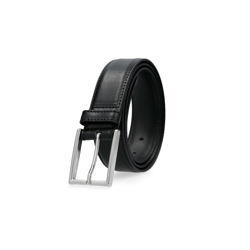 CINTURON CUERO HOMBRE COSTURA EN EL BORDE NEGRO CARDINALE - 1