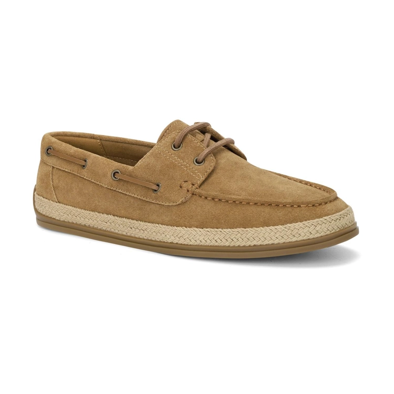ALPARGATAS ESTILO NAUTICO HOMBRE CUERO PORTSIDE BRANDY CARDINALE - 1