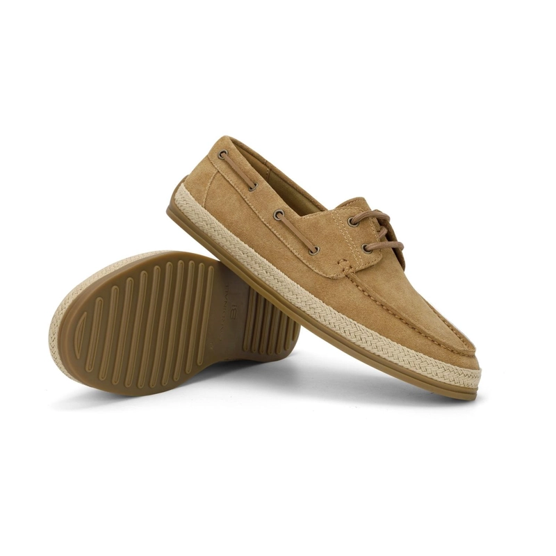 ALPARGATAS ESTILO NAUTICO HOMBRE CUERO PORTSIDE BRANDY CARDINALE - 5