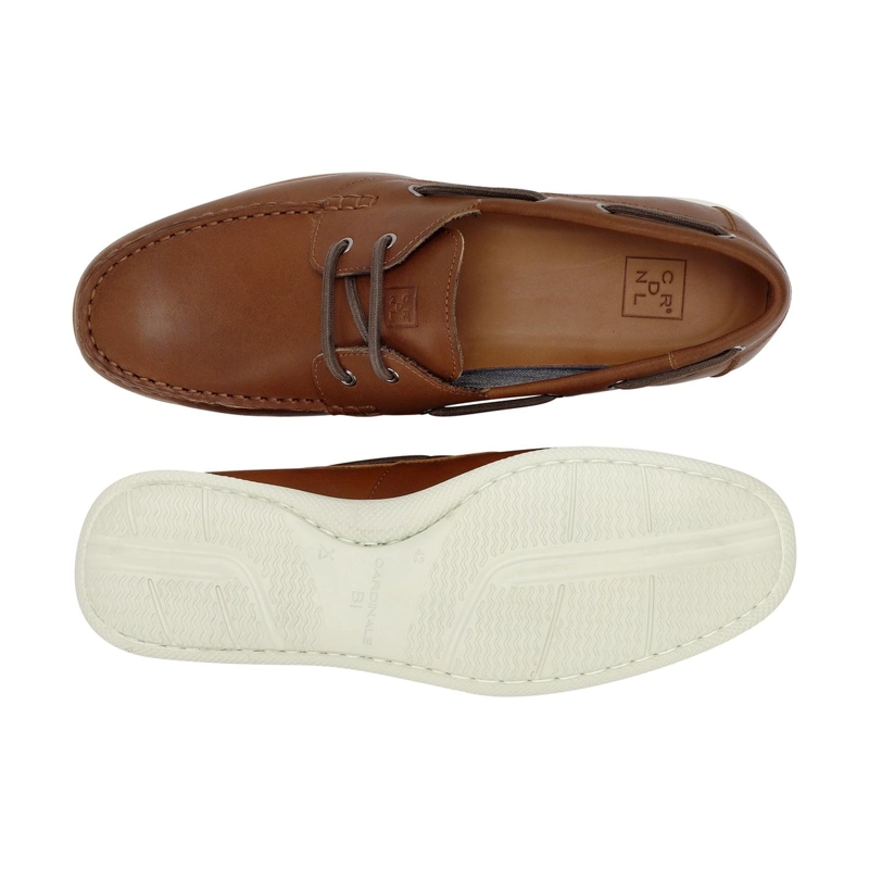ZAPATOS MOCASIN NAUTICO HOMBRE X-LIGHT CUERO DOCKWALK BRANDY CARDINALE - 3