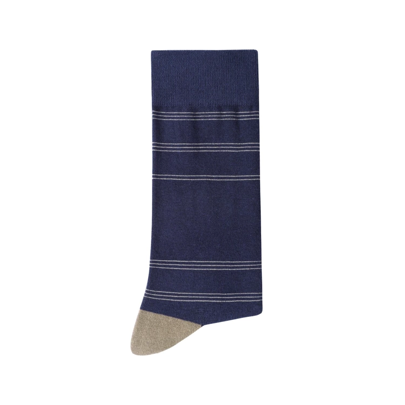 CALCETINES HOMBRE ALGODON AZUL CON LINEAS FINAS (TALLA 39-45) CALC-1U-LF06 - 2