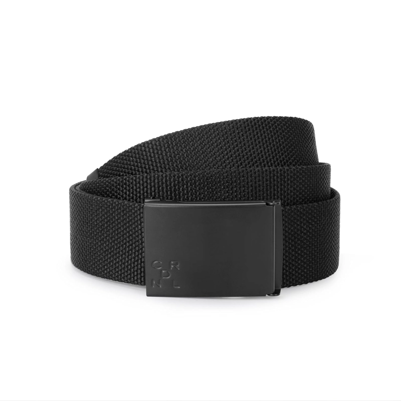 CINTURON TEXTIL HEBILLA AJUSTABLE HOMBRE CINT-TKK1-NEGRO A - 1
