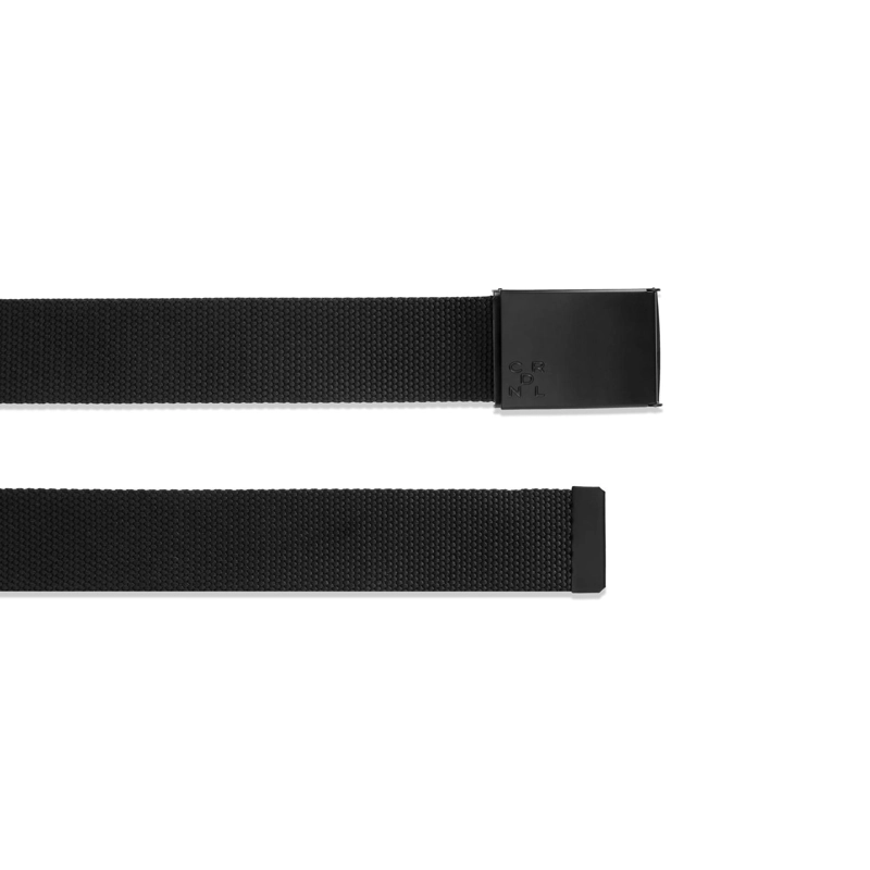 CINTURON TEXTIL HEBILLA AJUSTABLE HOMBRE CINT-TKK1-NEGRO A - 3