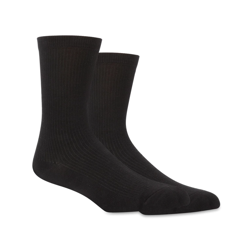 PACK 2 PARES CALCETINES ALGODON HOMBRE CA77 NEGRO - 2