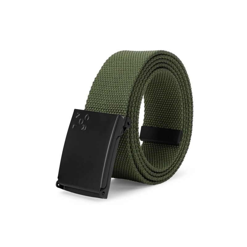 CINTURON TEXTIL HOMBRE AJUSTABLE HEBILLA DE PLACA VERDE CARDINALE - 2