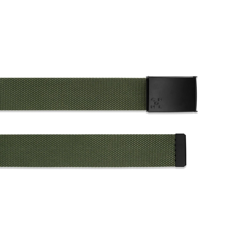 CINTURON TEXTIL HOMBRE AJUSTABLE HEBILLA DE PLACA VERDE CARDINALE - 3