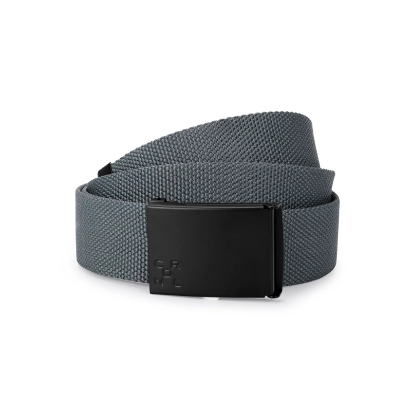 CINTURON TEXTIL HOMBRE AJUSTABLE HEBILLA DE PLACA GRIS CARDINALE - 1