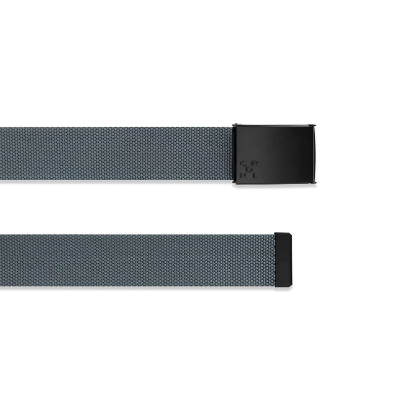 CINTURON TEXTIL HOMBRE AJUSTABLE HEBILLA DE PLACA GRIS CARDINALE - 3