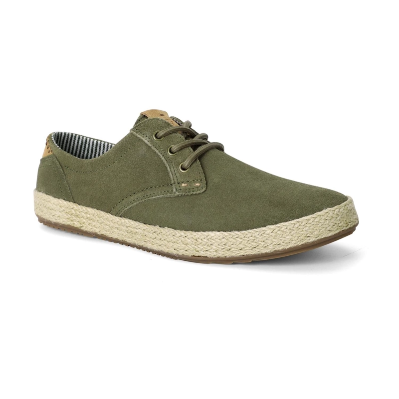 ALPARGATAS 24 FLEX HOMBRE CUERO VALLARTA VERDE CARDINALE - 1