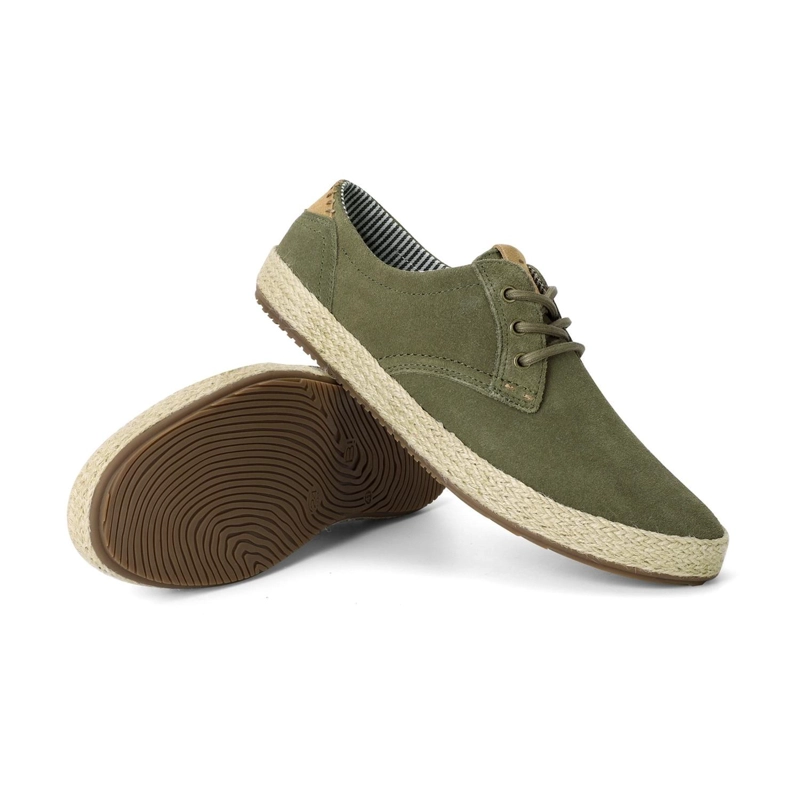 ALPARGATAS 24 FLEX HOMBRE CUERO VALLARTA VERDE CARDINALE - 6
