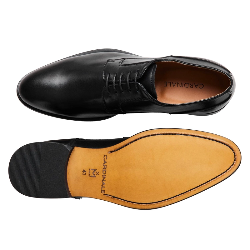 ZAPATOS FORMALES HOMBRE SUELA CUERO MAGNO MONTENAPOLEONE-0-10 NEGRO - 3