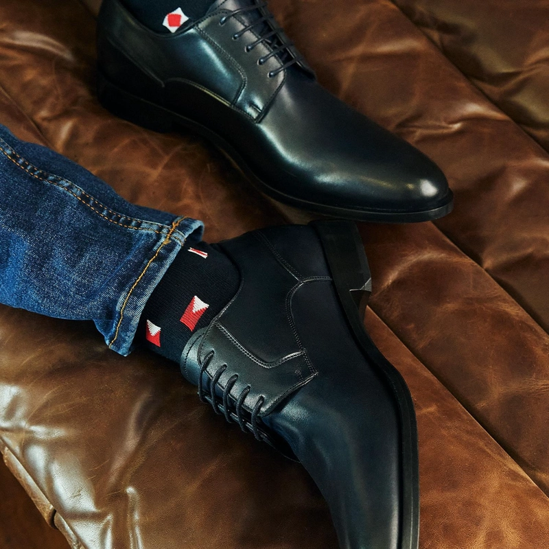 ZAPATOS FORMALES HOMBRE SUELA CUERO MAGNO MONTENAPOLEONE-0-10 NEGRO - 4