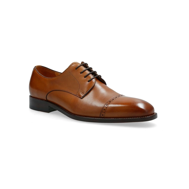 ZAPATOS FORMALES HOMBRE SUELA CUERO PUNTERA BRANDY DOMMER CARDINALE - 1