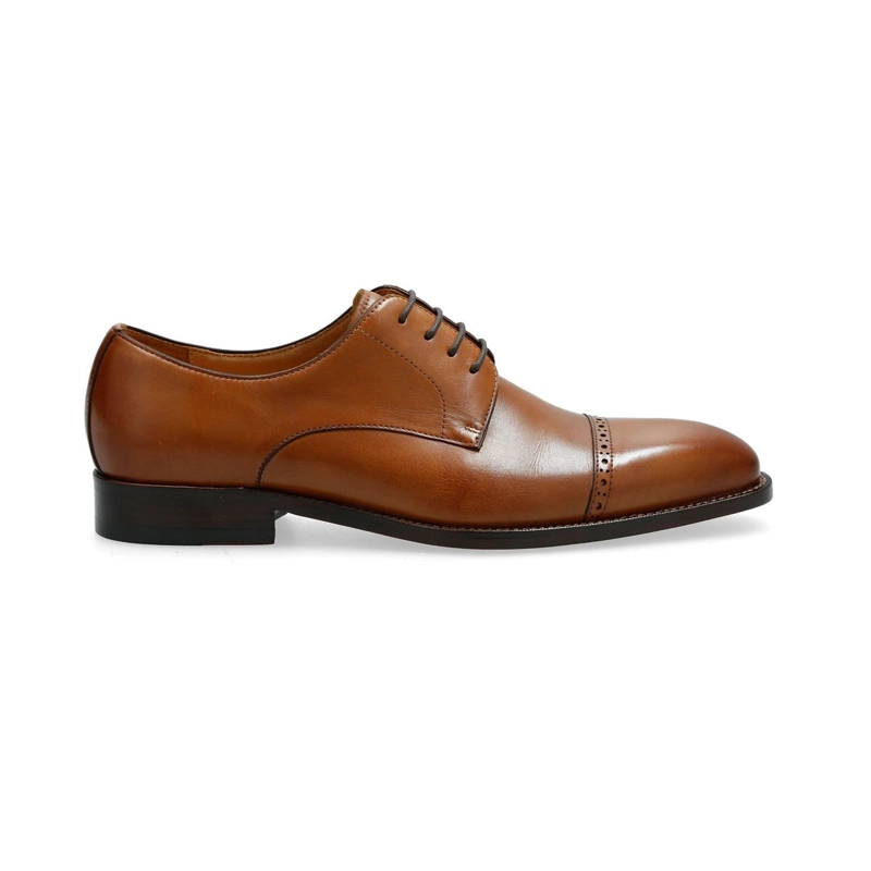 ZAPATOS FORMALES HOMBRE SUELA CUERO PUNTERA BRANDY DOMMER CARDINALE - 2