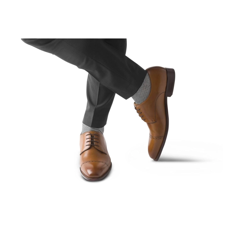 ZAPATOS FORMALES HOMBRE SUELA CUERO PUNTERA BRANDY DOMMER CARDINALE - 4