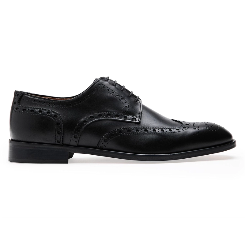ZAPATOS FORMALES HOMBRE SUELA CUERO MAGNO SENATO-0-03 NEGRO - 2