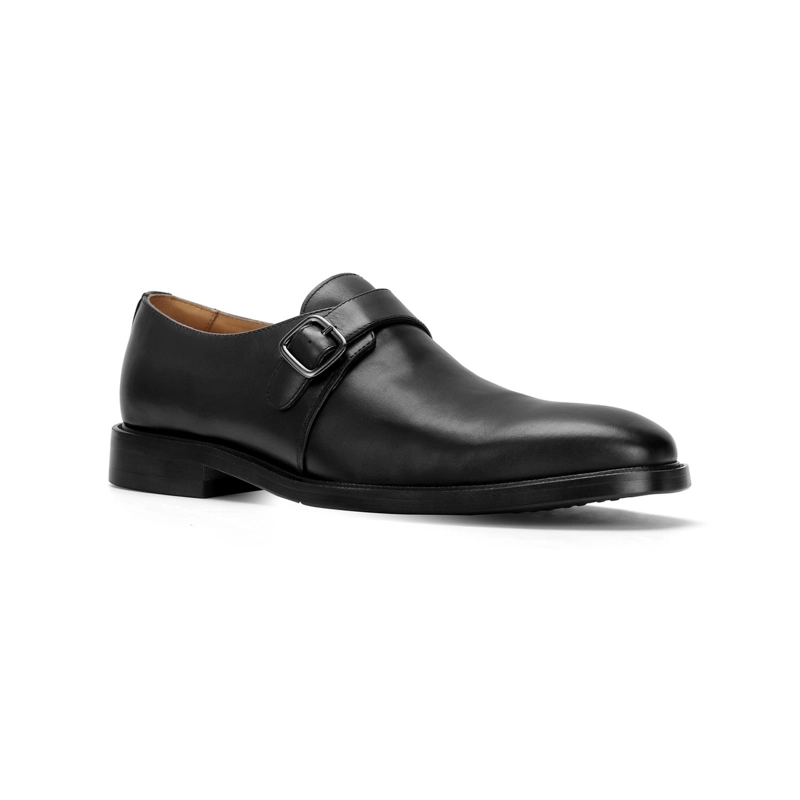 ZAPATOS FORMALES HEBILLA HOMBRE CUERO MONK STRAP NEGRO LAURENCE CARDINALE - 1