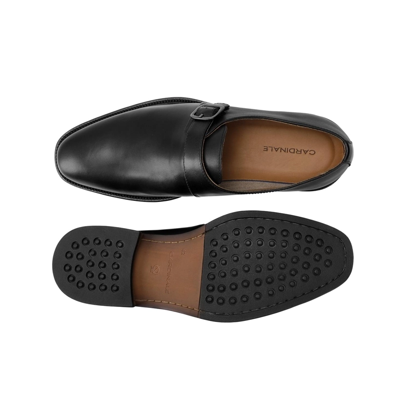 ZAPATOS FORMALES HEBILLA HOMBRE CUERO MONK STRAP NEGRO LAURENCE CARDINALE - 3