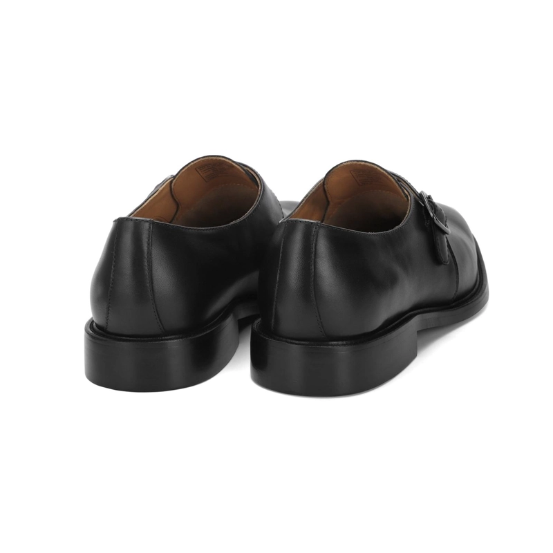 ZAPATOS FORMALES HEBILLA HOMBRE CUERO MONK STRAP NEGRO LAURENCE CARDINALE - 4