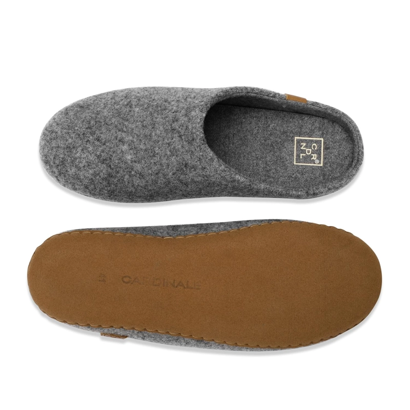 PANTUFLAS HOMBRE TEXTIL GRIS HOVEL CARDINALE - 3