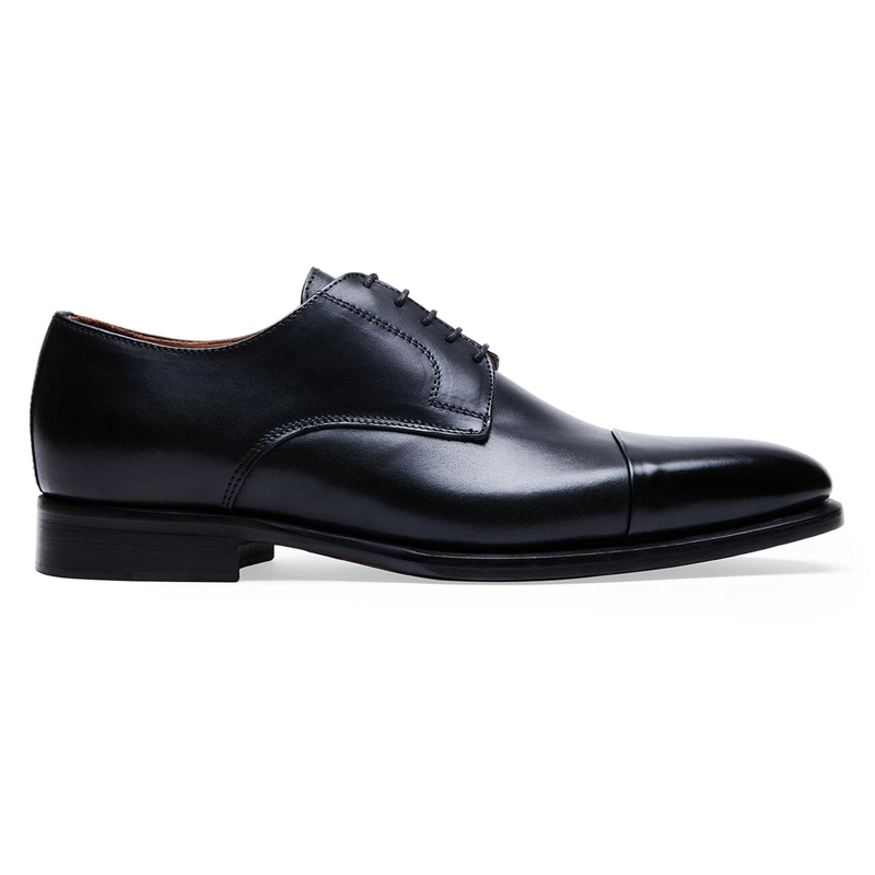 ZAPATOS FORMALES HOMBRE SUELA CUERO MAGNO NEGRO BIGLI CARDINALE - 2