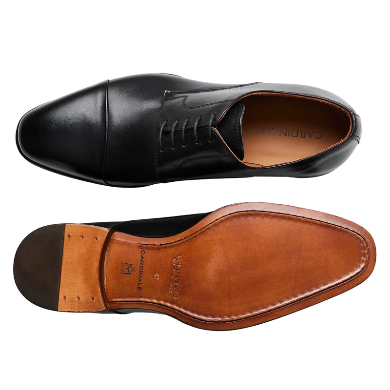 ZAPATOS FORMALES HOMBRE SUELA CUERO MAGNO NEGRO BIGLI CARDINALE - 3