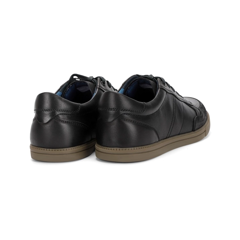 ZAPATILLAS URBANAS HOMBRE CUERO 24 FLEX NEGRO MUELLE CARDINALE - 4
