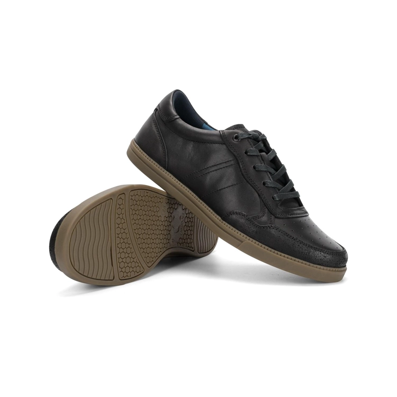 ZAPATILLAS URBANAS HOMBRE CUERO 24 FLEX NEGRO MUELLE CARDINALE - 6