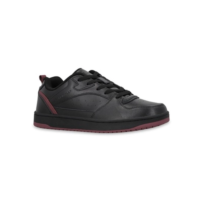 ZAPATOS ZAPATILLAS ESCOLARES HOMBRE CUERO HOBBS-0-01 NEGRO - 1